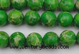 CDE2222 15.5 inches 8mm round dyed sea sediment jasper beads