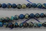 CDE811 15.5 inches 6mm round dyed sea sediment jasper beads wholesale