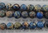 CDE813 15.5 inches 8mm round dyed sea sediment jasper beads wholesale