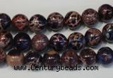 CDI362 15.5 inches 8mm round dyed imperial jasper beads