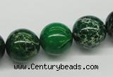 CDI71 16 inches 16mm round dyed imperial jasper beads wholesale