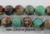 CDI805 15.5 inches 12mm round dyed imperial jasper beads wholesale