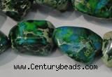 CDI961 15.5 inches 18*20mm nuggets dyed imperial jasper beads