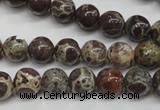 CDM03 15.5 inches 8mm round African dalmatian jasper beads