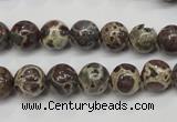 CDM04 15.5 inches 10mm round African dalmatian jasper beads