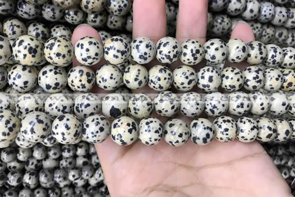 CDM94 15.5 inches 12mm round dalmatian jasper beads wholesale