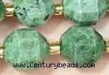 CDP80 15 inches 9*10mm faceted diopside beads