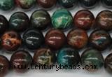 CDS187 15.5 inches 10mm round dyed serpentine jasper beads