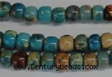 CDS252 15.5 inches 4*6mm rondelle dyed serpentine jasper beads