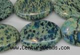 CDS56 15.5 inches 22*30mm oval dyed serpentine jasper beads
