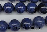 CDU105 15.5 inches 14mm round blue dumortierite beads wholesale