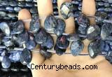 CDU222 Top drilled 10*14mm faceted briolette dumortierite beads