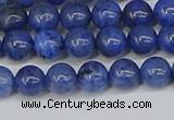CDU341 15.5 inches 6mm round blue dumortierite beads wholesale
