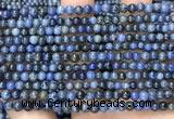 CDU350 15.5 inches 4mm round blue dumortierite beads wholesale