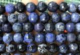 CDU404 15 inches 12mm faceted round dumortierite beads wholesale
