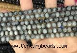 CEE510 15.5 inches 6mm round eagle eye jasper beads