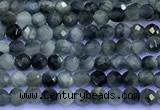 CEE560 15 inches 2mm faceted round eagle eye jasper beads