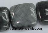 CEE62 15.5 inches 30*30mm square eagle eye jasper beads wholesale