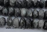 CEE69 15.5 inches 8*12mm faceted rondelle eagle eye jasper beads