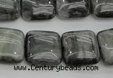 CEE78 15.5 inches 18*18mm square eagle eye jasper beads