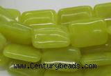 CEJ04 15.5 inches 13*18mm rectangle lemon jade beads wholesale