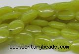 CEJ05 15.5 inches 10*14mm oval lemon jade beads wholesale