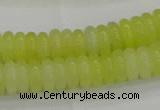 CEJ211 15.5 inches 2*6mm rondelle lemon jade beads wholesale