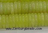 CEJ213 15.5 inches 2*10mm rondelle lemon jade beads wholesale