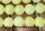 CEJ351 15.5 inches 6mm round lemon jade beads wholesale