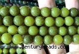 CEJ363 15 inches 10mm round lemon jade beads wholesale