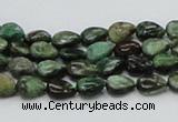 CEM05 15.5 inches 6*8mm flat teardrop emerald gemstone beads