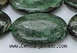 CEM15 15.5 inches 30*40mm oval emerald gemstone beads wholesale