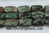 CEM18 15.5 inches 10*14mm rectangle emerald gemstone beads wholesale