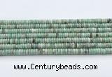 CEM70 15.5 inches 3.5*7mm rondelle emerald gemstone beads