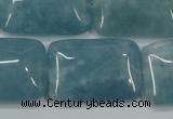 CEQ177 15.5 inches 22*30mm rectangle blue sponge quartz beads