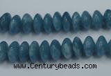 CEQ24 15.5 inches 6*10mm rondelle blue sponge quartz beads