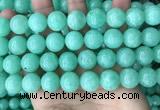 CEQ305 15.5 inches 14mm round green sponge quartz beads