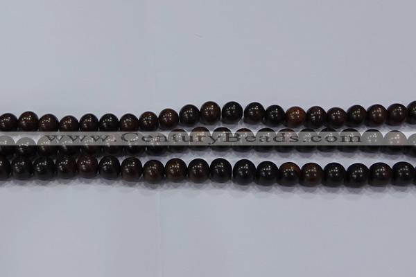 CEY52 15.5 inches 8mm round ebony wood beads wholesale