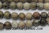 CFA26 15.5 inches 8mm round chrysanthemum agate gemstone beads