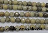 CFA28 15.5 inches 6mm faceted round chrysanthemum agate gemstone beads