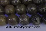 CFC214 15.5 inches 12mm round grey fossil coral beads wholesale