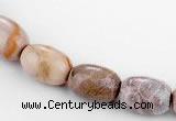 CFC51 10*14mm ellipsoid coral fossil jasper beads wholesale