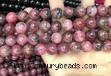 CFE23 15.5 inches 12mm round natural fowlerite beads wholesale