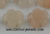 CFG1020 15.5 inches 16mm carved flower pink aventurine beads