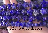 CFG1302 15.5 inches 15mm carved star lapis lazuli gemstone beads