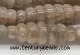 CFG1543 15.5 inches 10*30mm carved rice moonstone beads