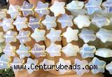 CFG1677 15 inches 14mm carved star opalite beads wholesale