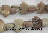 CFG780 15.5 inches 10*15mm carved animal jasper beads