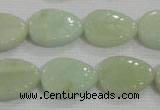 CFG815 12.5 inches 15*20mm carved leaf amazonite beads wholesale