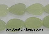 CFG821 12.5 inches 15*20mm carved leaf New jade beads wholesale